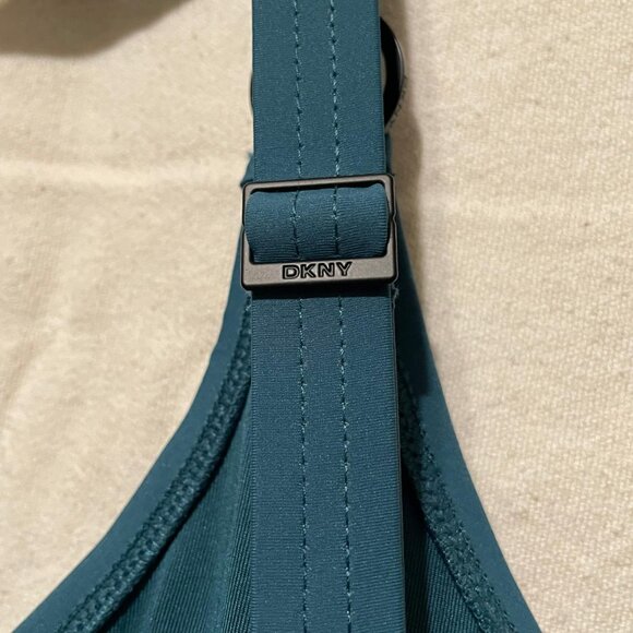 NWT! DKNY Women's One piece Swimsuit - Turquoise Blue, Sizes L + XL - Picture 8 of 11
